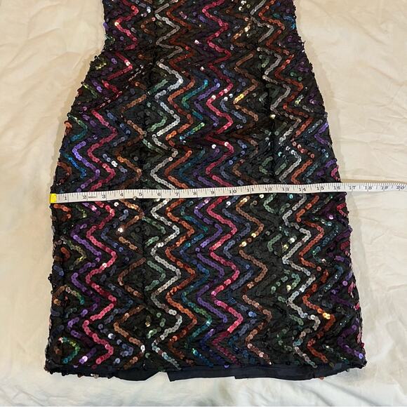 Jessica McClintock for Gunne Sax Vintage Deadstock Sequin Mini Dress sz 5/6 - Picture 8 of 15